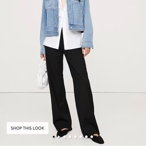 Banana republic HIGH-RISE MODERN STRAIGHT ITALIAN WOOL PANT